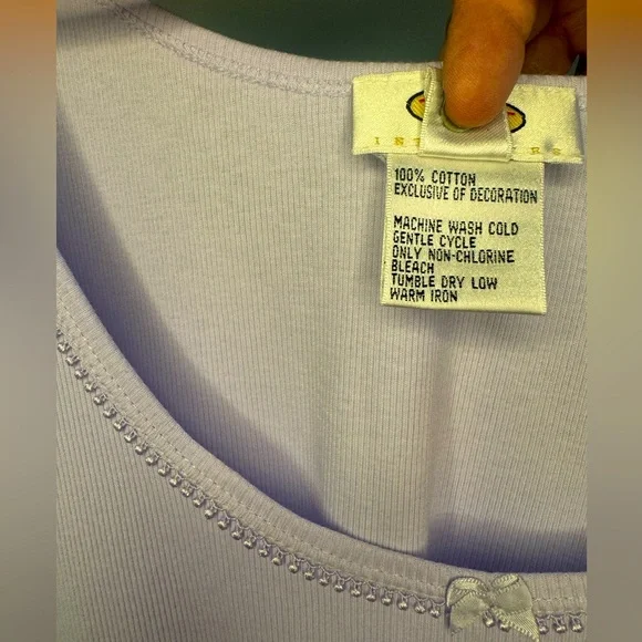 Talbots Size XL Lavender ribbed Tank. - Picture 4 of 4